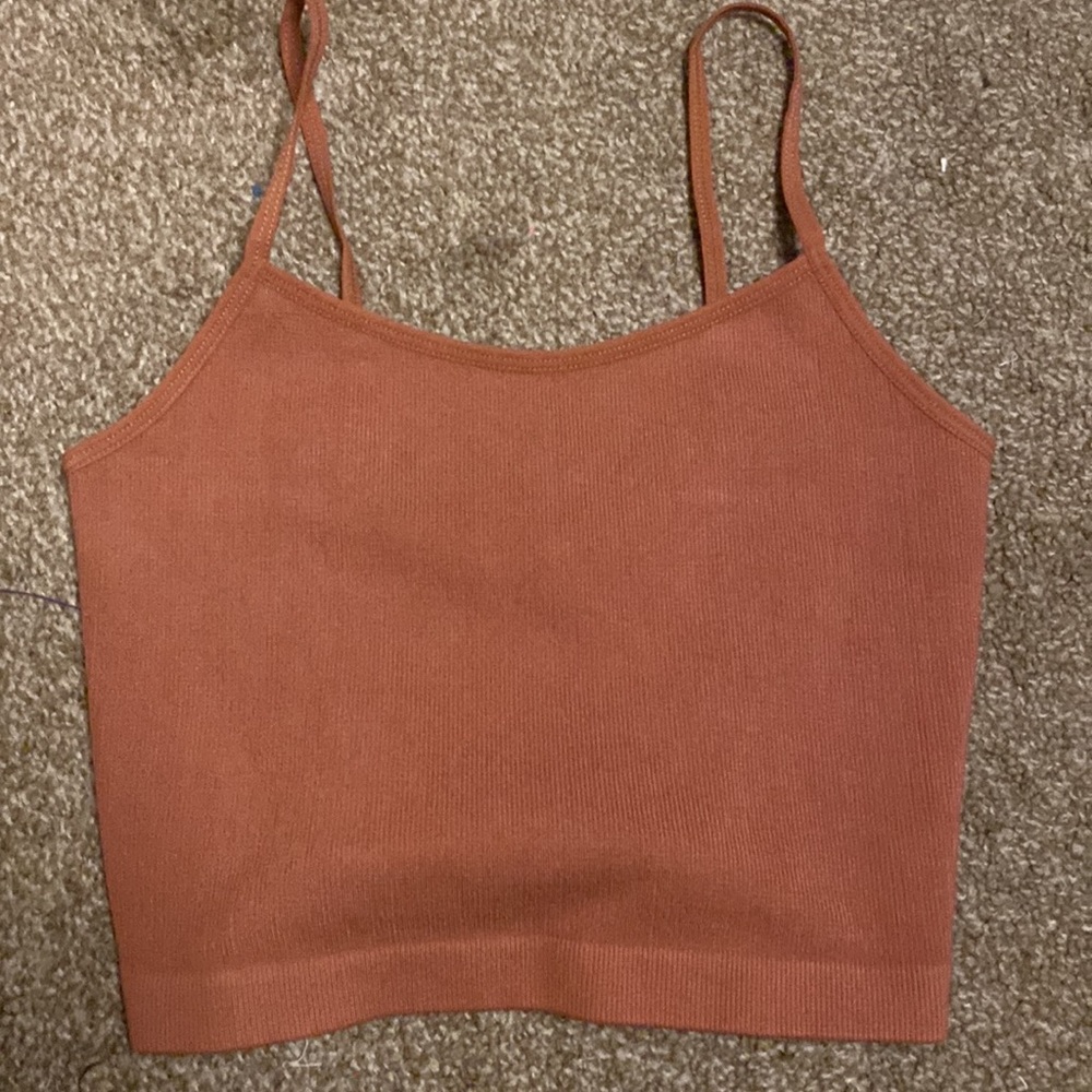 #71 Strappy Back Tank - nutmeg - Picture 6 of 7